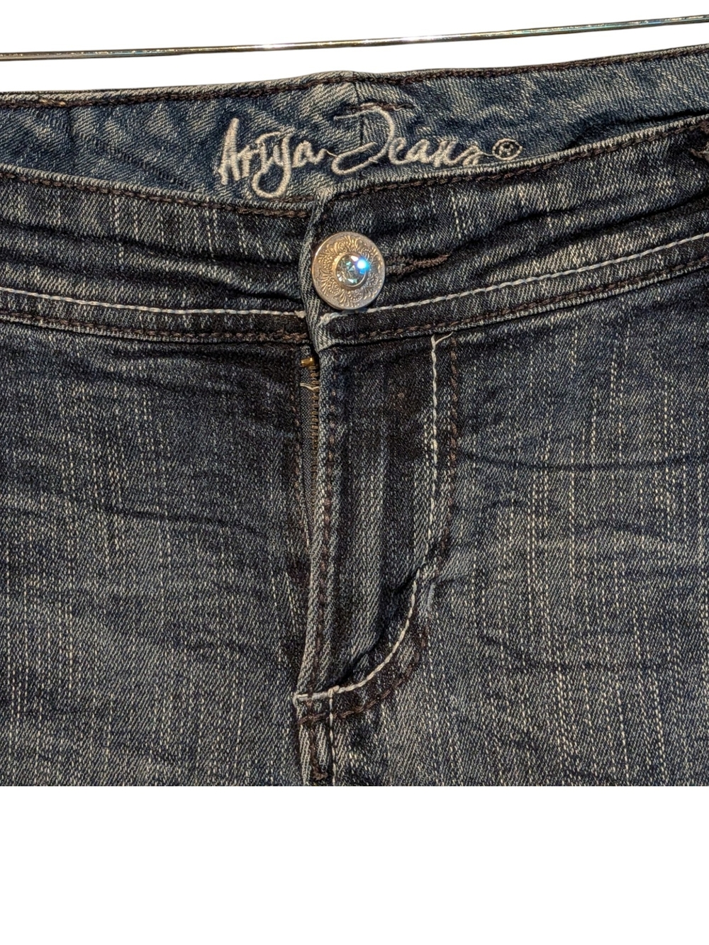 Women’s Charcoal Boot Cut Jeans - Classic Stretch Denim - Picture 2 of 6